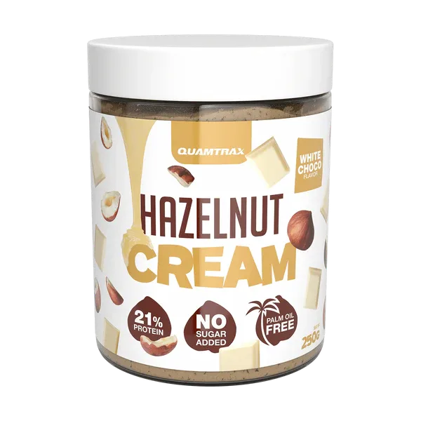 Quamtrax Gourmet Hazelnut White choco Cream 250g
